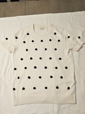 kate spade Cream Crewneck Knit Top